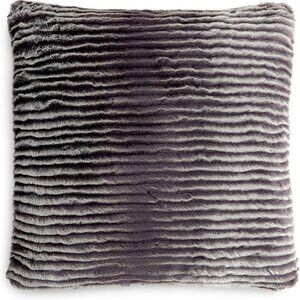 Charter Club Eyelash Stripe Faux Fur Decorative Pillow Size 20 x 20 Inch